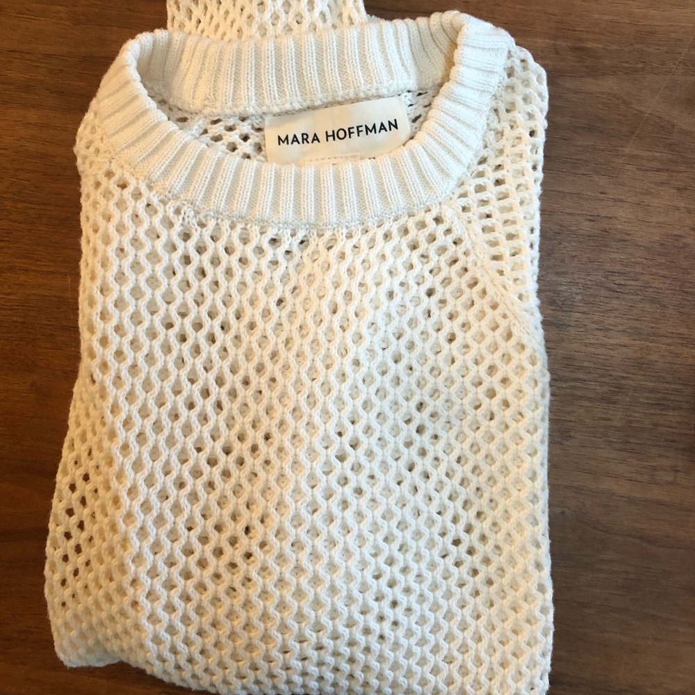 Mara Hoffman white sweater - Small